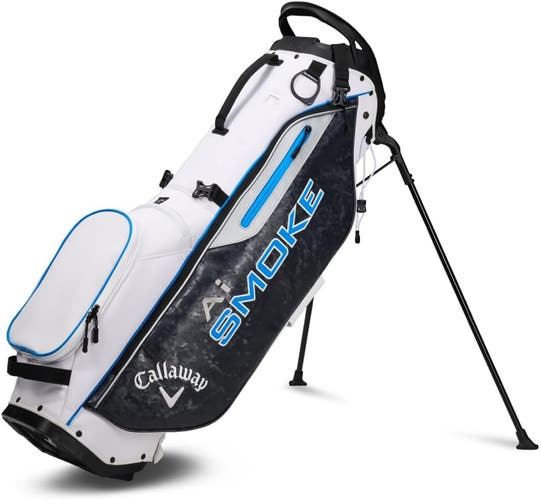 NEW 2024 Callaway Golf Staff AI Smoke White/Blue/Black Carry/Stand Golf Bag