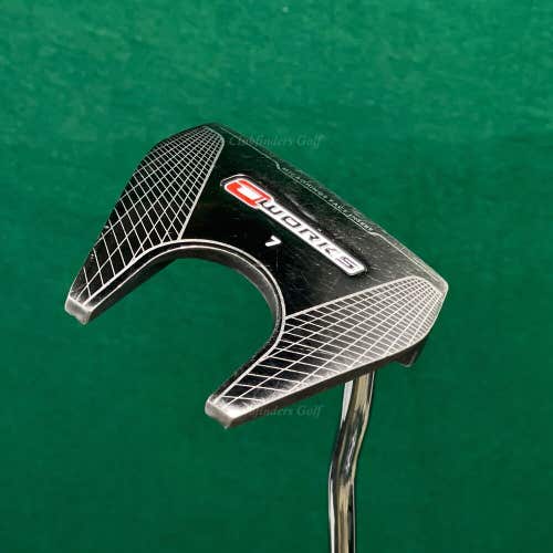 Odyssey O-Works Black 7 34" Double-Bend Mallet Putter Golf Club W/ HC