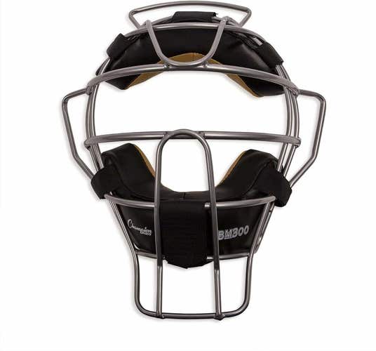 Champion Sports Ultra Lightweight Baseball / Softball Umpires Face Mask, Silver