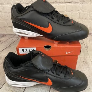 Nike 309410 081 Air Zoom Clipper Baseball Cleats Colors Black Game Orange US 13