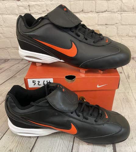 Nike 309410 081 Air Zoom Clipper Baseball Cleats Colors Black Game Orange US 13