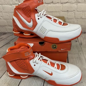Nike 314184 911 Men's Shox Elite TB Colors White Safety Orange Chrome US Size 12