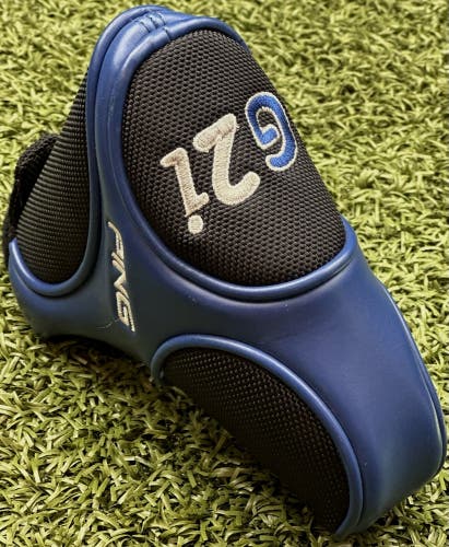 Rare PING G2i Blade Style Putter Cover Headcover Blue/Black Near-MINT! #99999