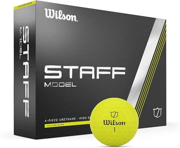 Wilson Staff Model Golf Balls (Yellow, 36pk) 3dz 2024 NEW Buy 2dz get 1dz free!