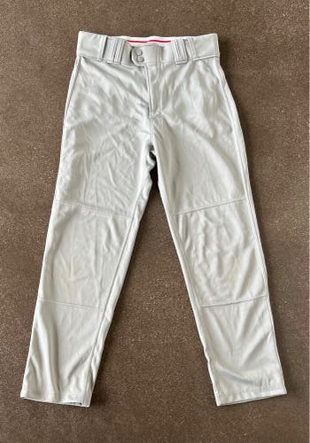 Used Rawlings Pro 150 Semi- Relaxed Adult Medium Grey Baseball Pants (Check Description)