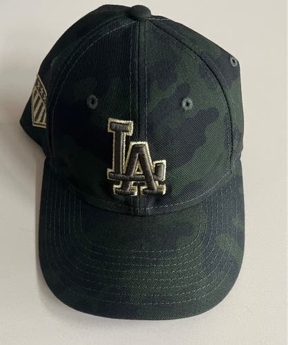 Used New Era 9Twenty Los Angeles Dodgers “Armed Forces Day” Adjustable Hat (Check Description)