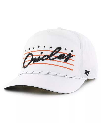 Baltimore Orioles '47 Brand MLB Rope Hitch Adjustable Snapback Hat White