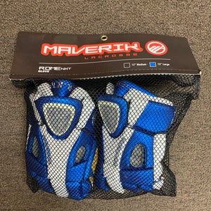 Used Maverik Rome NXT Royal Blue/White Large 13" Lacrosse Gloves
