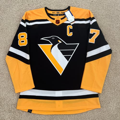 Adidas Sidney Crosby Reverse Retro Pittsburgh Penguins #87 Authentic Jersey Men's Size 46