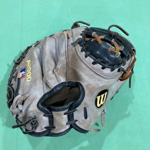 Used Wilson A2000 1791 Right Hand Throw Catcher's Baseball Glove 34"