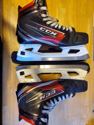 Used Senior CCM Jetspeed FT480 Hockey Goalie Skates Regular Width 9