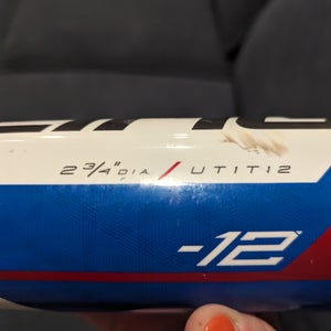 Used 2022 Rawlings Threat USSSA Certified Bat (-12) Composite 18 oz 30"