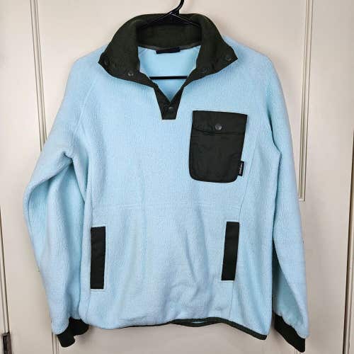 Cotopaxi Cubre Womens High Loft Fleece Snap T Blue Pullover Sweater Size: S