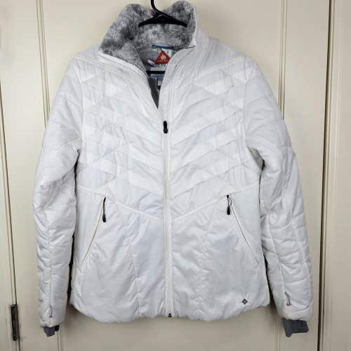 Columbia Omni-HeatWomens Size: L White Insulated Lightweight Jacket Coat