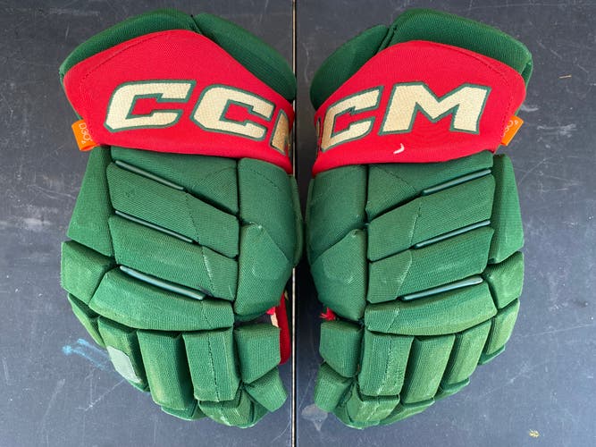 CCM JetSpeed FT1 Pro Stock 14" Hockey Gloves Wild Green 3567