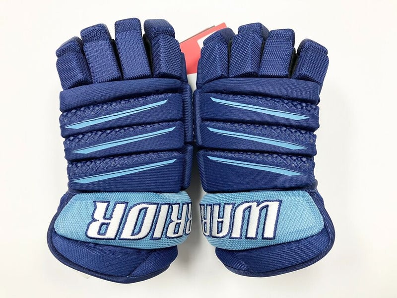 New Warrior Alpha QX3 10" Hockey Gloves junior JR royal blue glove ice roll inch