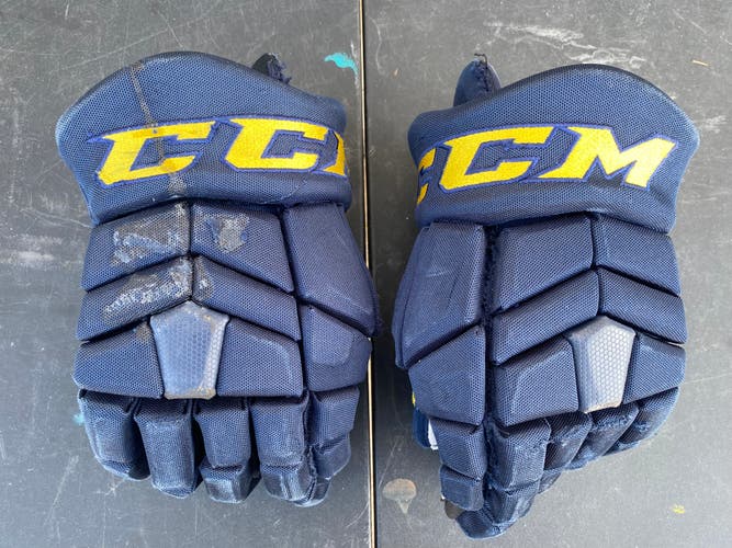 CCM Tacks HGTK Pro Stock 13" Hockey Gloves BLUES Modified 3569