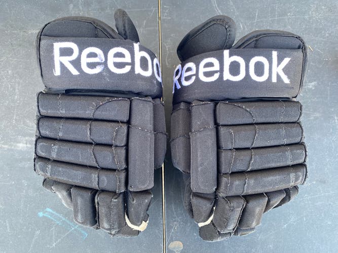 Reebok 852 4 Roll Pro Stock Hockey Gloves 14" Black MIC 3573