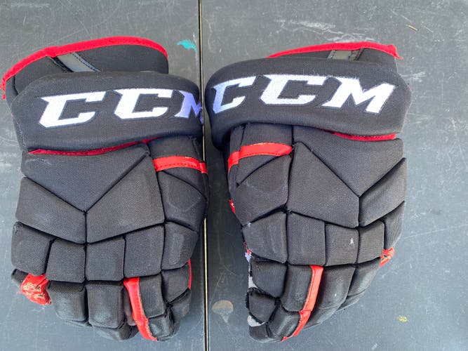 CCM HG12 Pro Stock Hockey Gloves 14" Blackhawks 3571