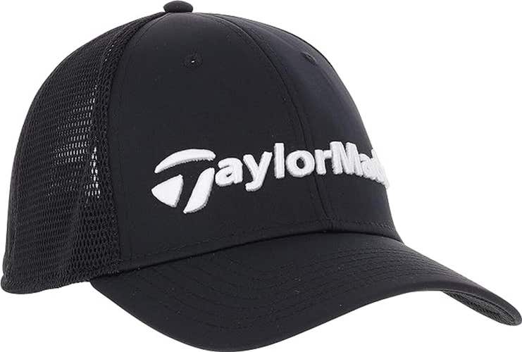 NEW TaylorMade Performance Cage Black Fitted S/M Golf Hat/Cap