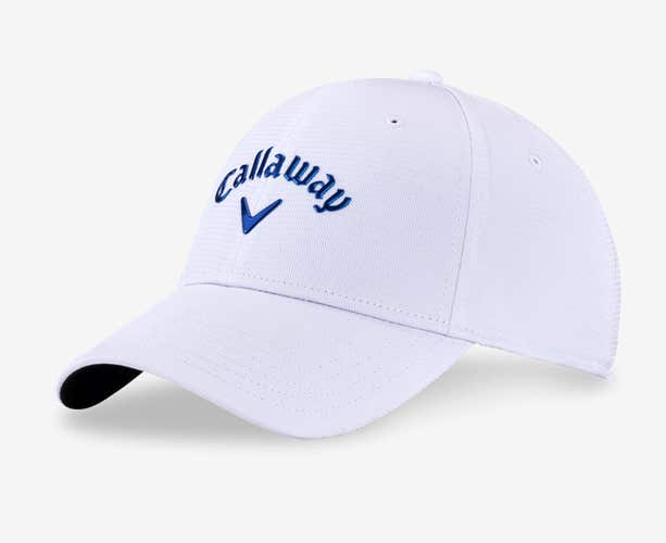 NEW 2024 Callaway Liquid Metal White/Deep Cobalt Adjustable Golf Hat/Cap