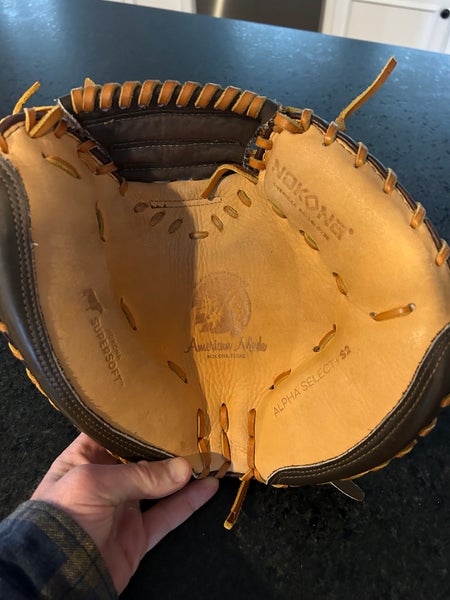 Used 2023 Right Hand Throw Nokona Catcher's Alpha S2 Baseball Glove 32"
