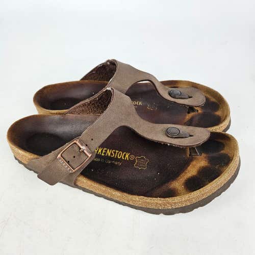 Birkenstock Gizeh Womens Mocha Brown T-Strap Sandals Shoes Size: 40 / 9