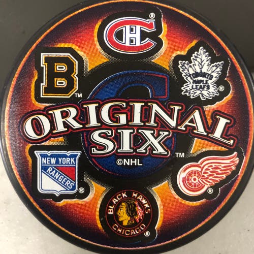 Original Six NHL puck