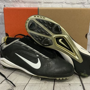 NEW Nike Mens Air Zoom Flash SP Metal Baseball Cleats Size 11.5 Black White