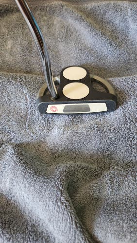 Silver Used Unisex Odyssey White Steel 2-Ball SRT Left Hand Putter Uniflex 35"