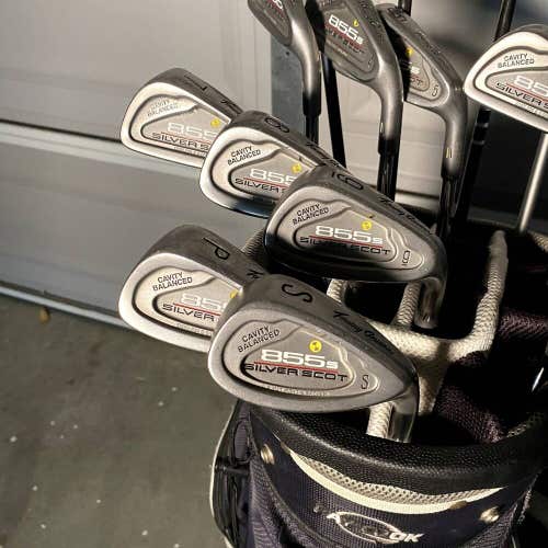 Mens Right Handed Complete Golf Club Set With Tommy Armour And Adams Golf Clubs