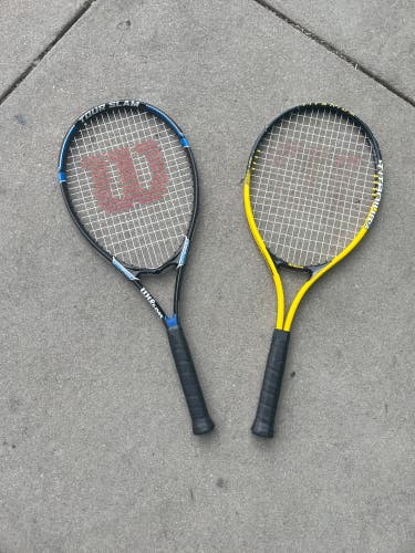 Used Wilson Tennis Racquets (Tour Slam and Titanium model)