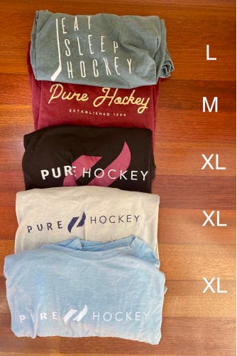 5 Pure Hockey Shirts Mixed Sizes
