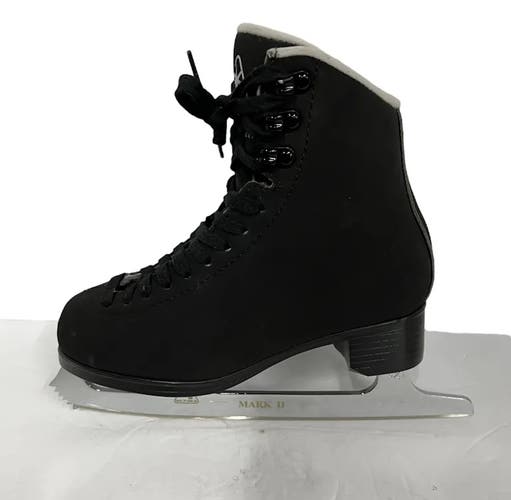 Used Jackson Mystique Size 1 Junior Figure Skates Black