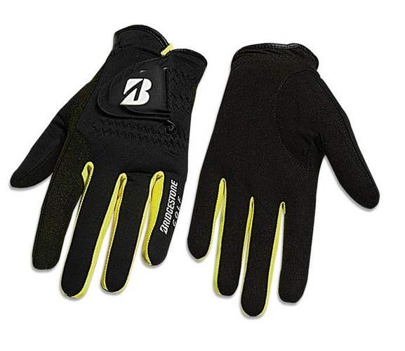 NEW Bridgestone Barricold Winter Weather Black/Yellow Golf Gloves 1 Pair Small