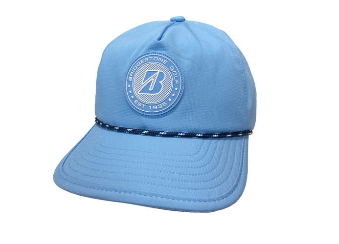 NEW Bridgestone Crusher Sky Blue Adjustable Snapback Golf Hat/Cap