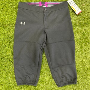 Black New Youth Under Armour Game Pants