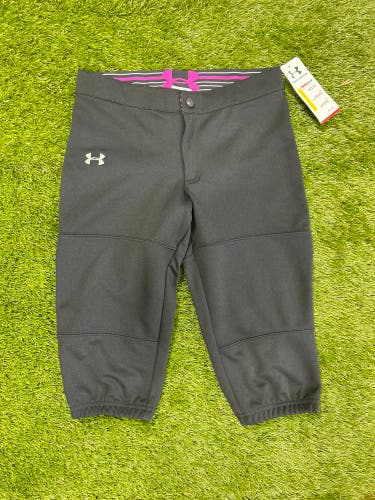 Black New Youth Under Armour Game Pants
