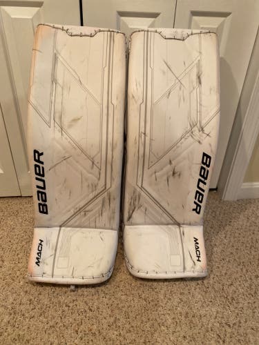 Used  Bauer  MACH Goalie Leg Pads