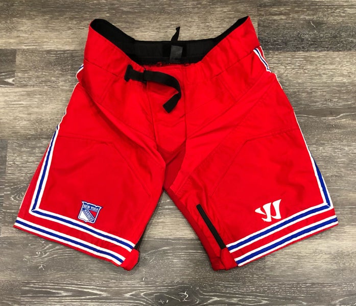 New York Rangers NHL Warrior Pro Stock Hockey Player Girdle Pant Shell Large