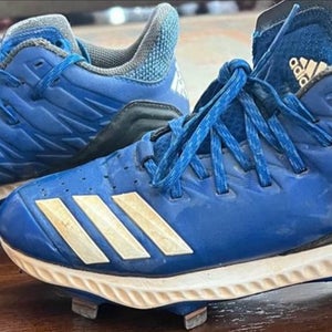 Adidas Icon Bounce Baseball Shoes 7.5 - Metal