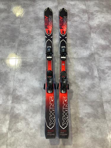 Used Kid's Salomon X Wing Fury 140 cm Skis With Bindings