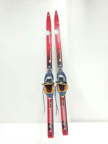 Used Fisher 130 Jr Sns Salomon Size 37 Boys' Cross Country Ski Combo