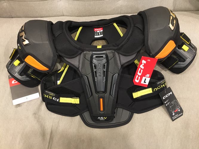 New! Junior Large CCM Tacks AS-V Pro Shoulder Pads