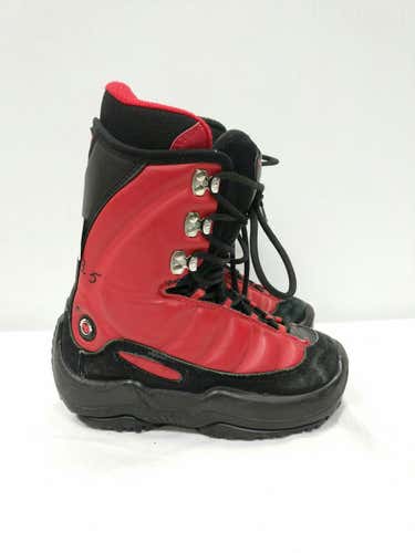 Used Northwave Red Black Junior 03.5 Boys Snowboard Boots