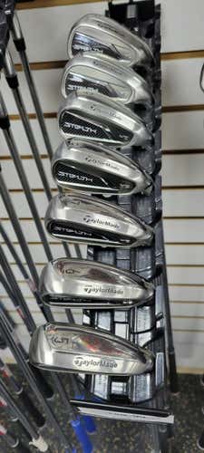 Used Taylormade Stealth 2 Hd 5-pw Aw 5i-pw Regular Flex Steel Shaft Iron Sets