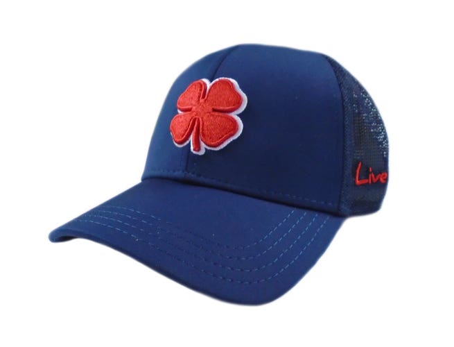 NEW Black Clover Premium Clover #10 Mesh Navy/Red Fitted L/XL Hat/Cap