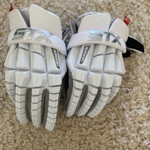 Used  STX Medium Surgeon RZR Lacrosse Gloves