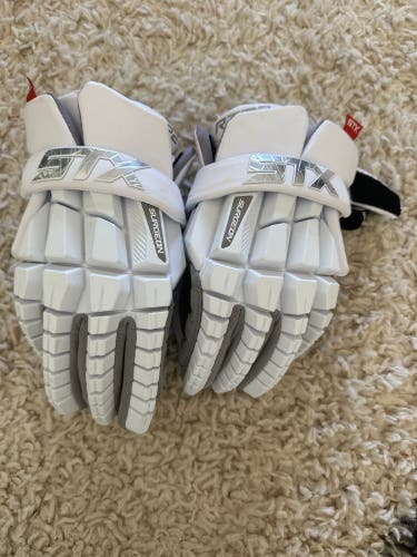 Used  STX Medium Surgeon RZR Lacrosse Gloves
