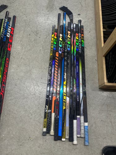 x12 Broken Youth and Intermediate Hockey Sticks for Projects or Repair - Lot#C73